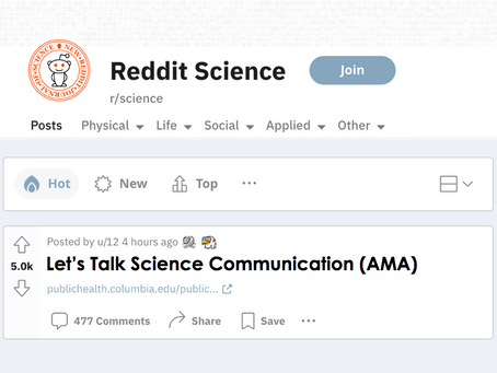 r/science Let’s Talk Science Communication (AMA)